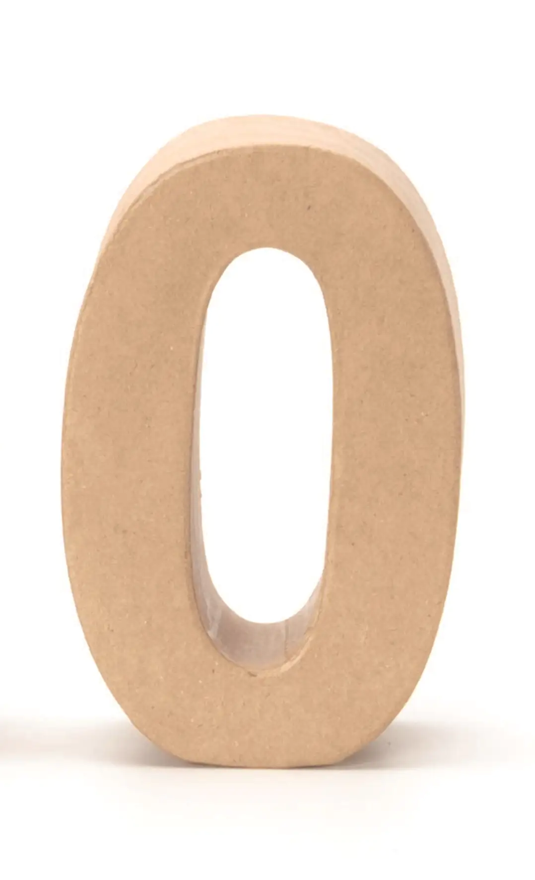 Glorex Papp-Zahl 0 17,5 x 5,5 cm