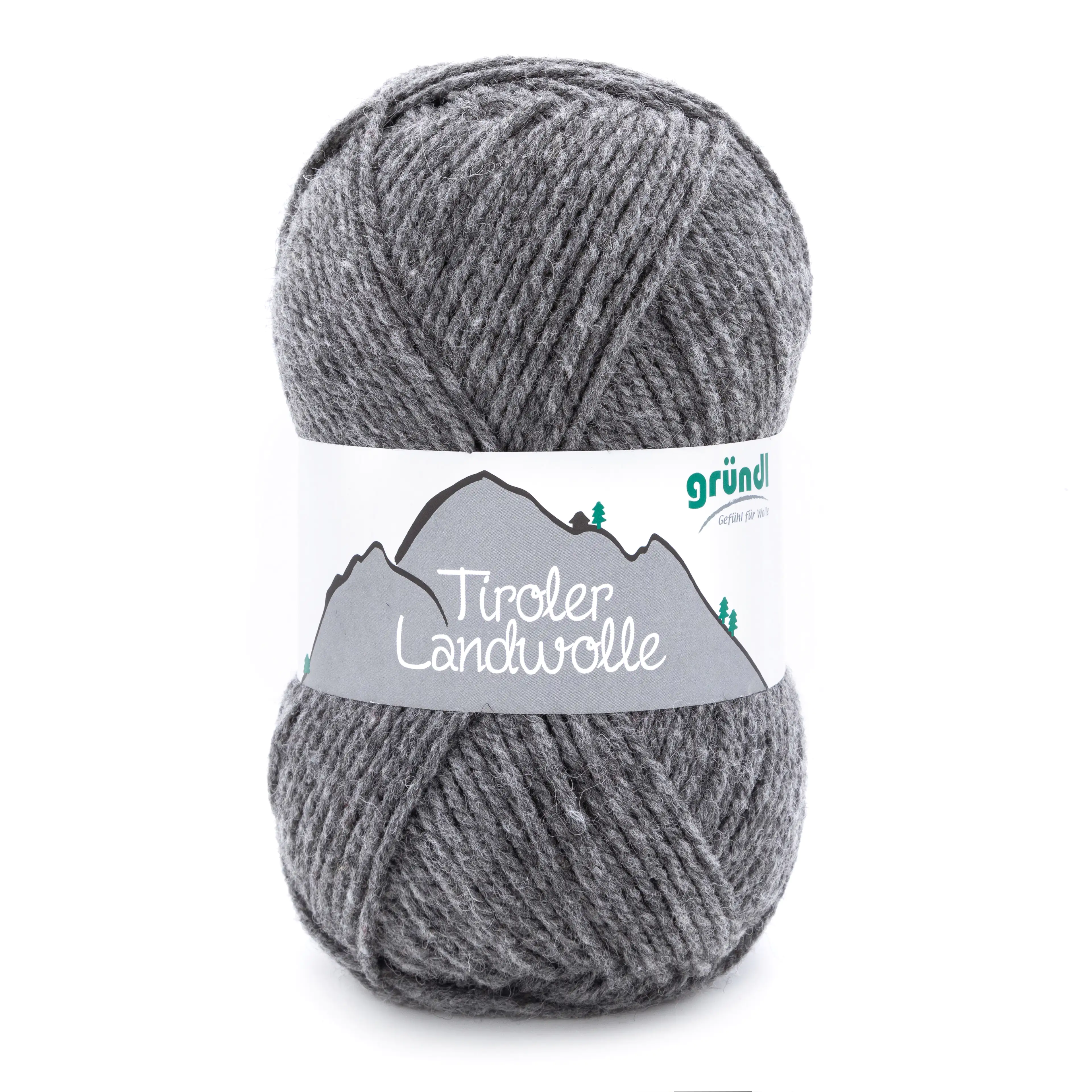 Gründl Tiroler Landwolle 100 g dunkelgrau