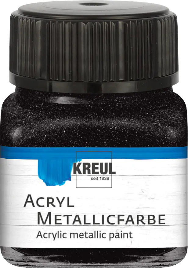 Kreul Acryl Metallicfarbe schwarz 20 ml Kreul Acryl Metallicfarbe schwarz 20 ml