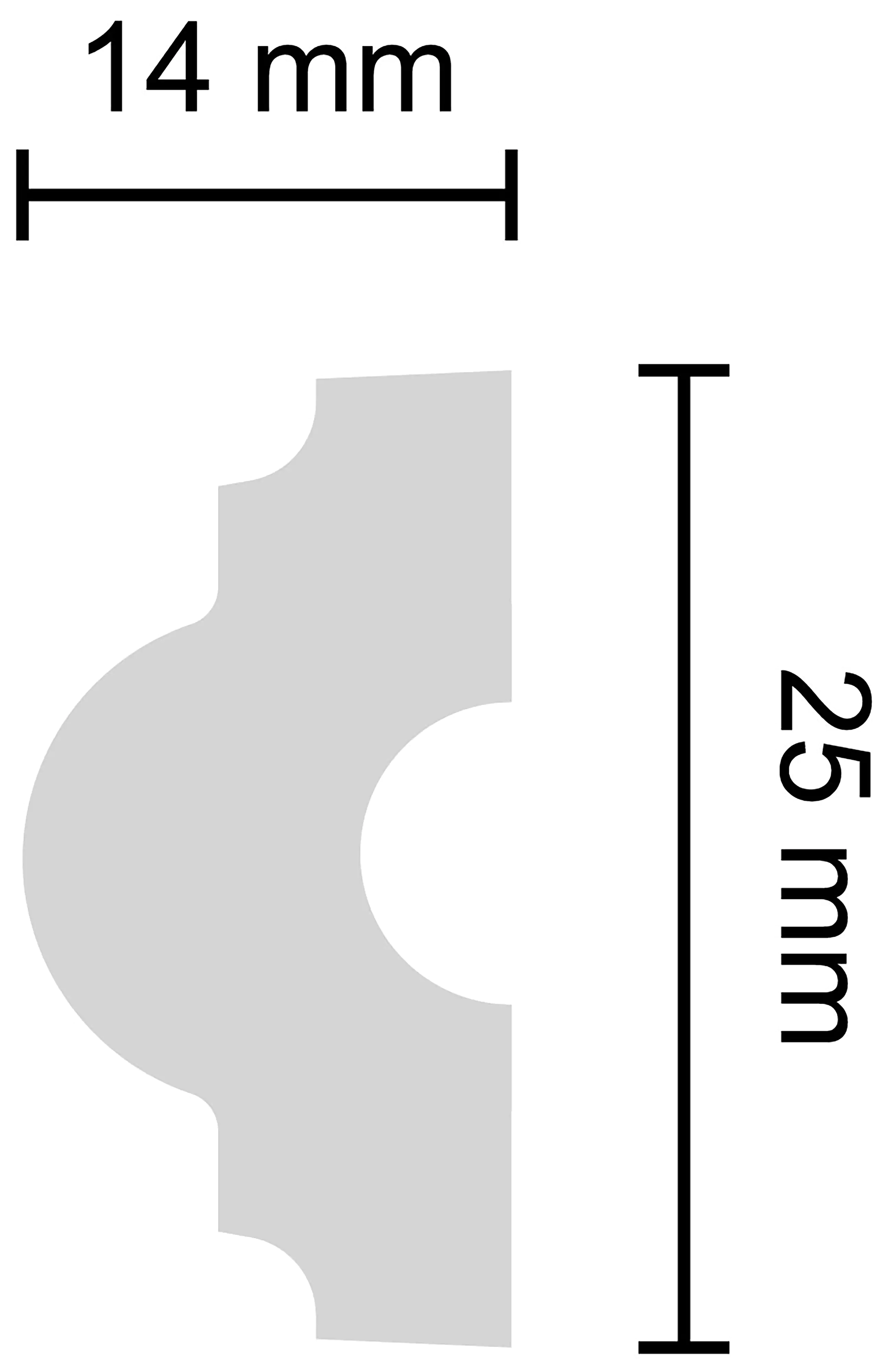 Decosa Viertelbogen Melissa weiß, 4-teilig