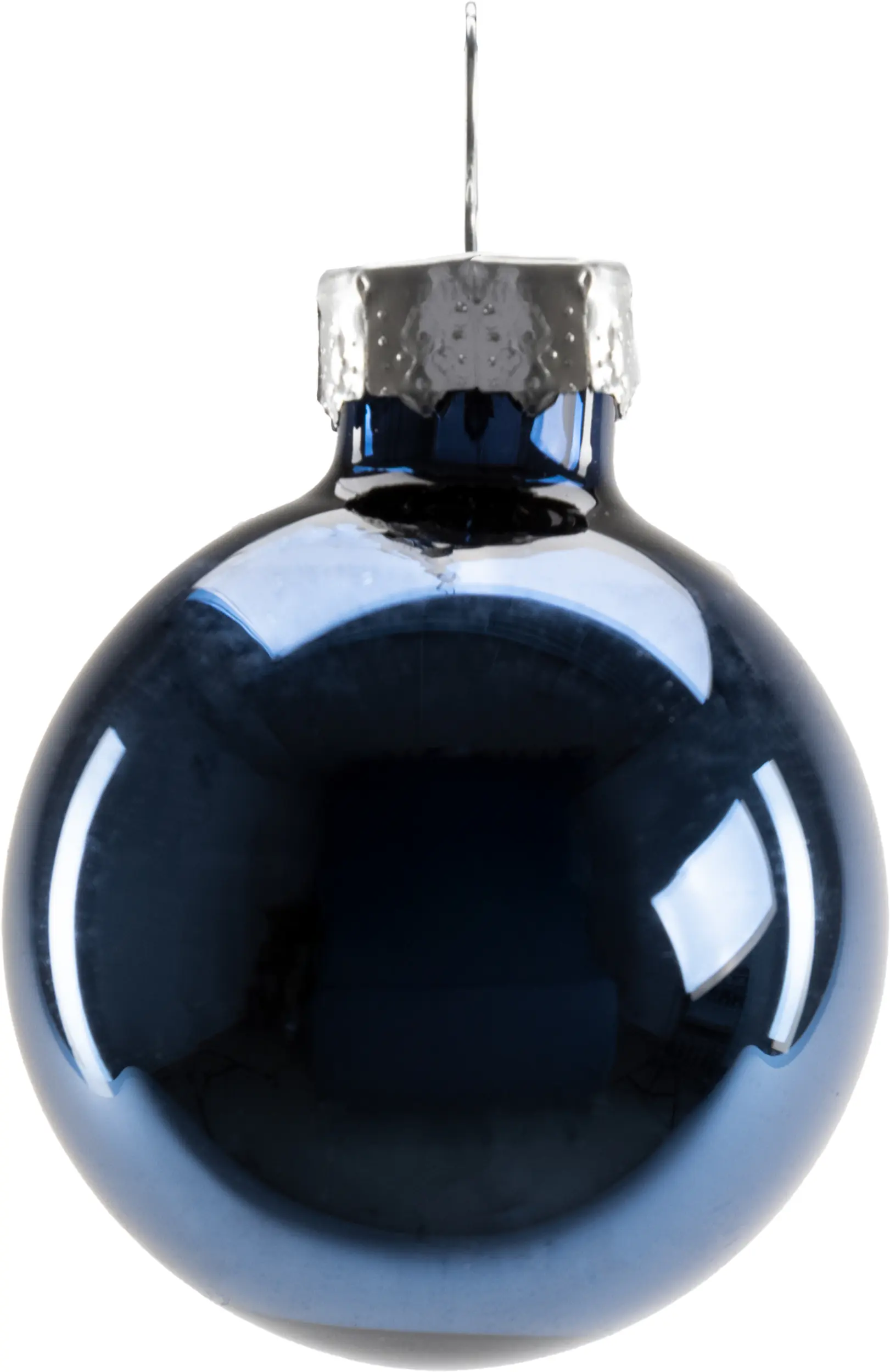 TrendLine Weihnachtskugeln aus Glas Ø 6 cm blau weiß 20 Stück