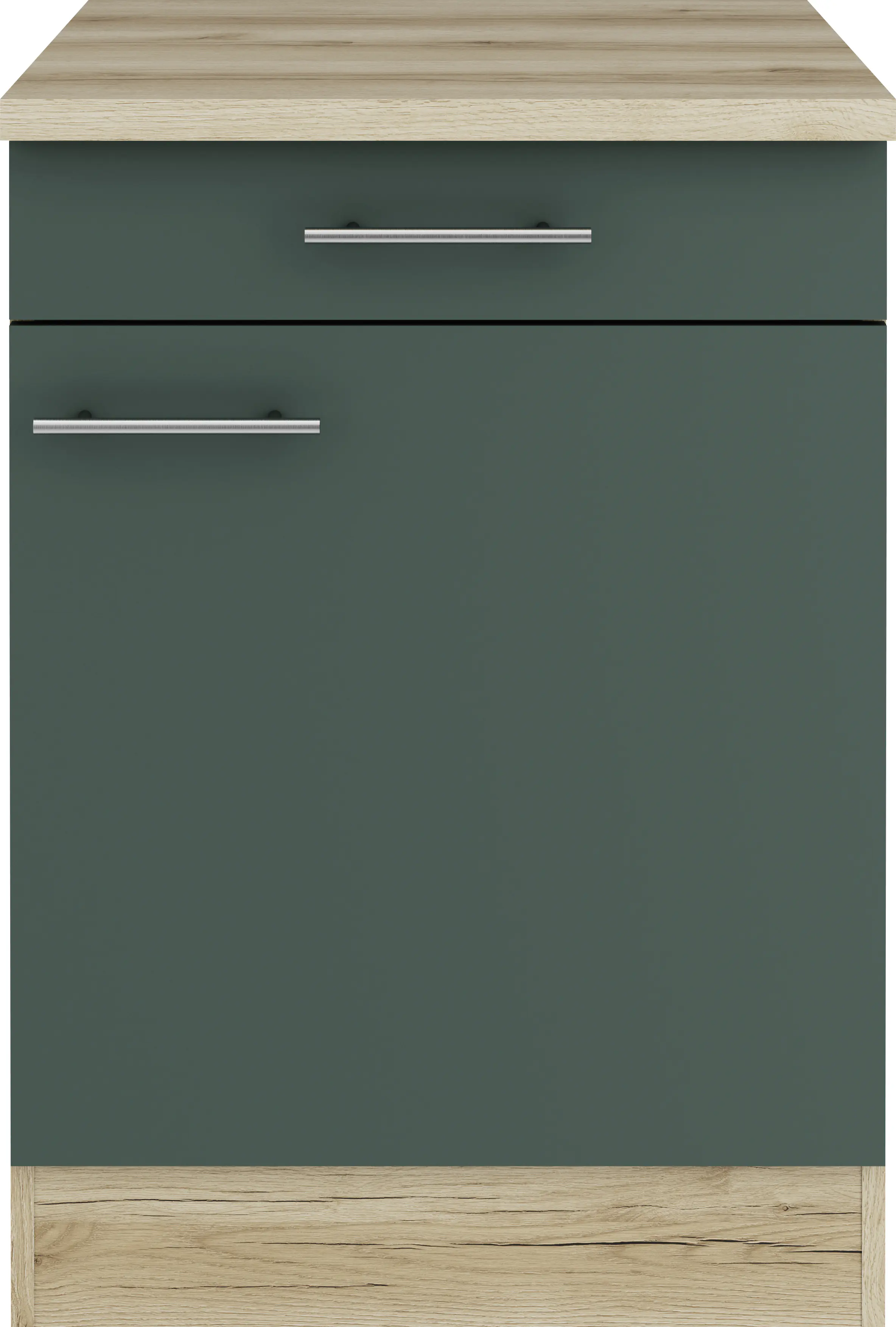 Optifit Unterschrank Savona 405 steingrün/eiche 60 cm