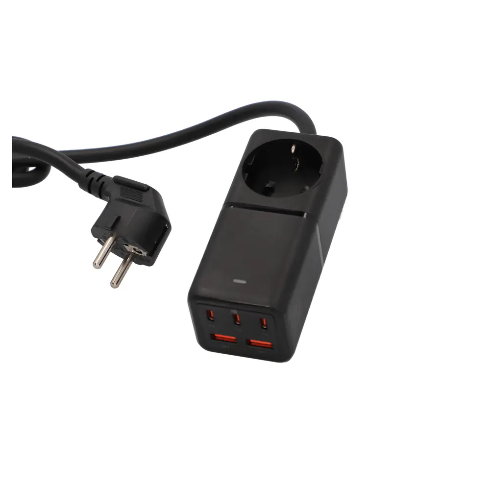 Unitec Tischsteckdose 1-fach inkl. 5x USB A/C 45+30 W 3 m