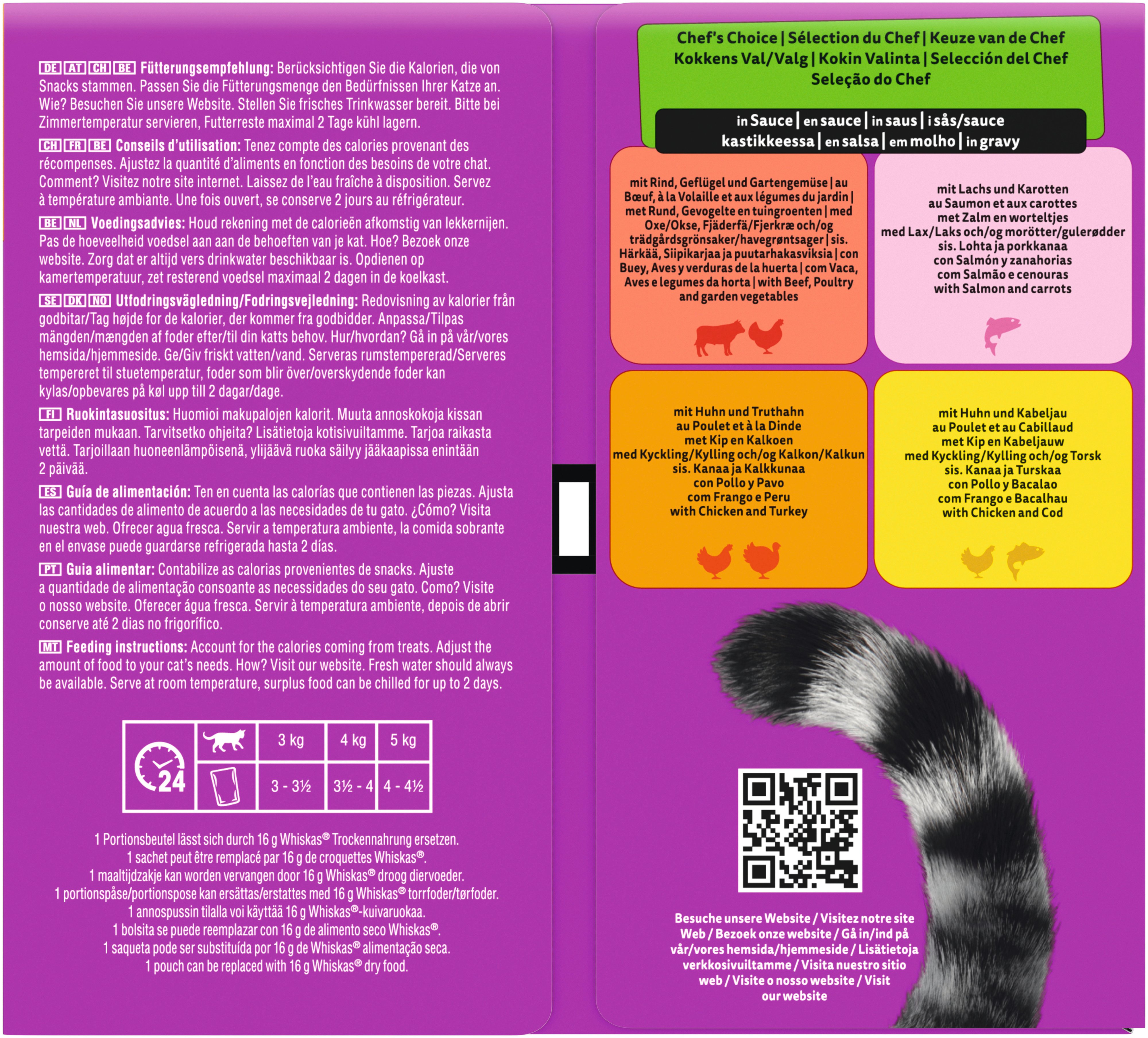 Whiskas Tasty Mix Katzennassfutter Adult 40 x 85 g Fisch in Sauce