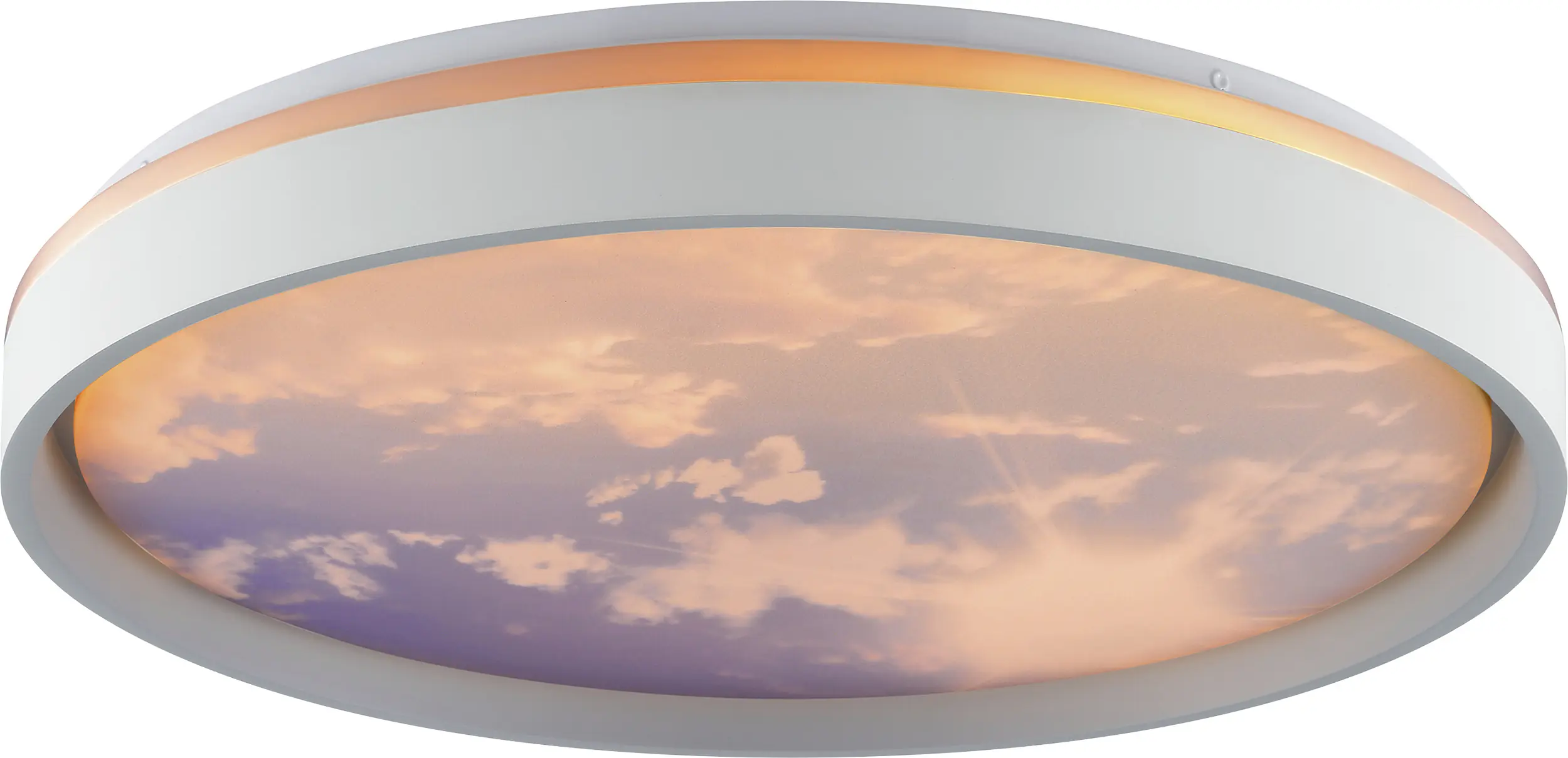 Brilliant LED-Deckenlampe Sky-Dream Ø49 cm metall grau CCT