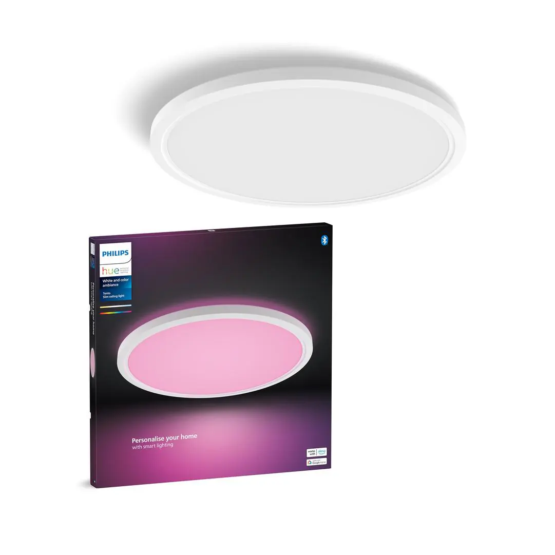 Philips Hue LED Deckenleuchte Tento rund weiß Ø 55 cm RGB Philips Hue LED Deckenleuchte Tento rund weiß Ø 55 cm RGB