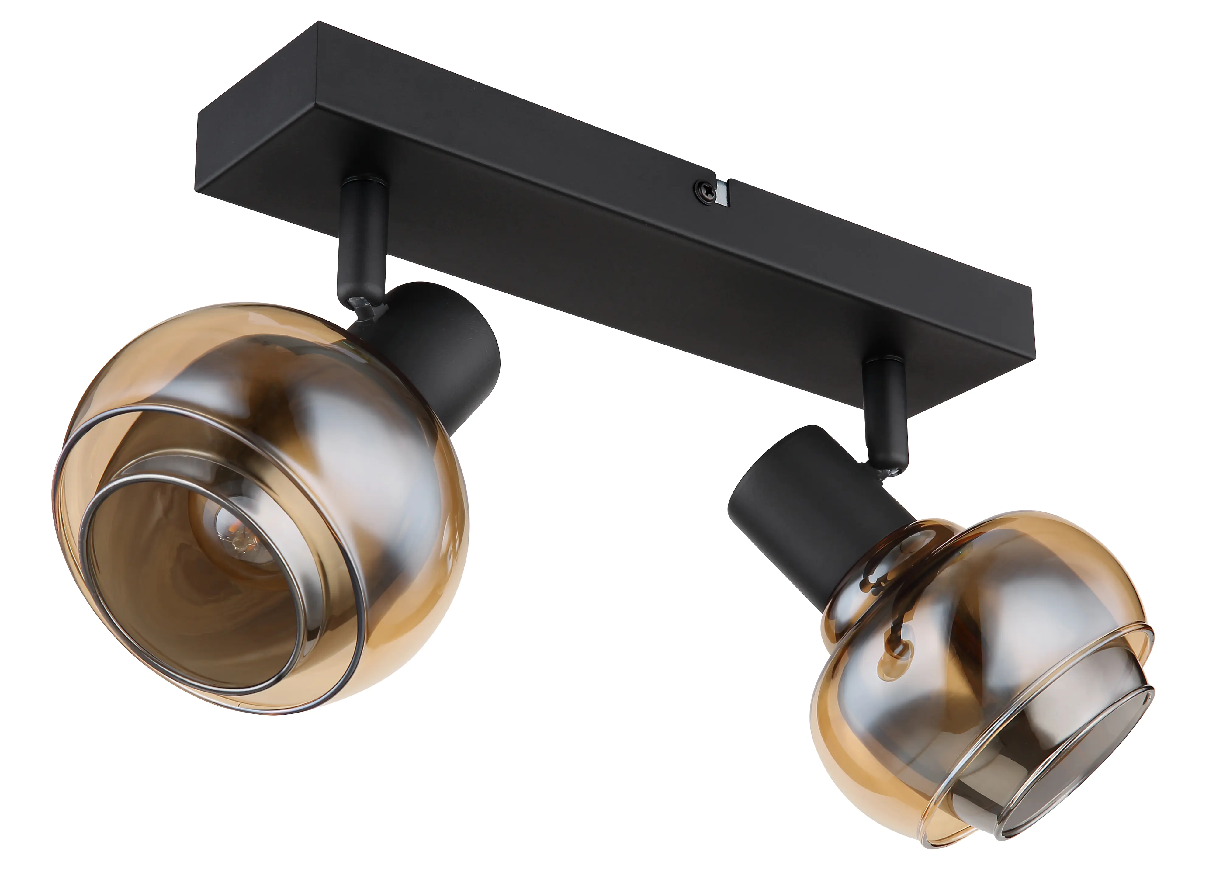 Globo 2er Spot Tokki schwarz matt 26 x 26 x 13,5 cm E14