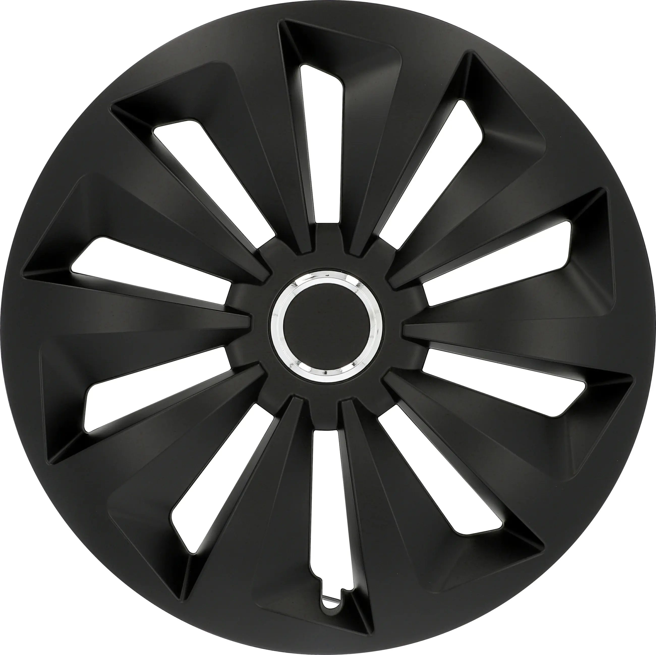 Cartrend Radzierblenden Fox 40 cm (16 Zoll) schwarz 4 Stück