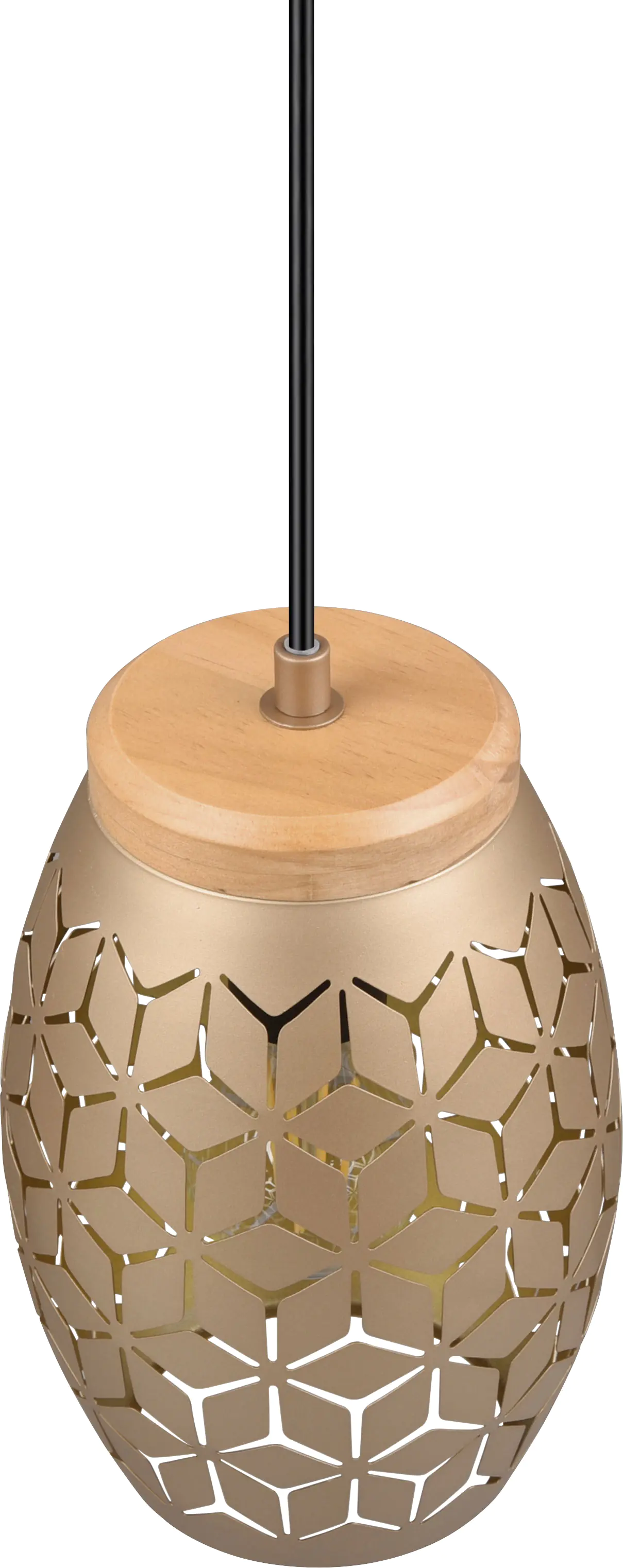 Trio Leuchten Pendelleuchte Bidar E27, beige, Metall