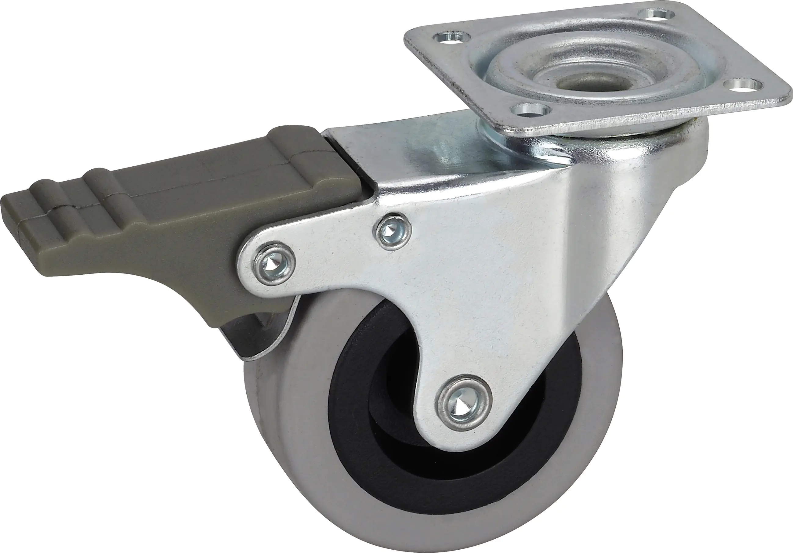 Apparate-Lenkrolle mit Totalfeststeller 50 x 20 mm Tragkr. 35 kg