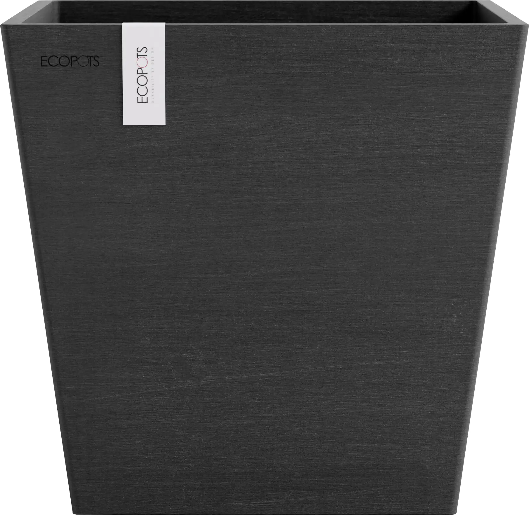 Ecopots Pflanztopf Rotterdam 25 x 25 x 24,5 cm dunkelgrau Ecopots Pflanztopf Rotterdam 25 x 25 x 24,5 cm dunkelgrau