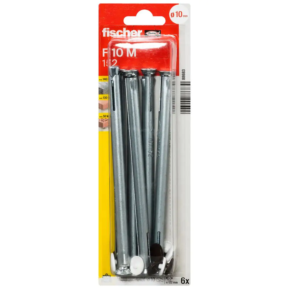 Fischer Fensterrahmendübel 10.0 x 152 mm - 6 Stück