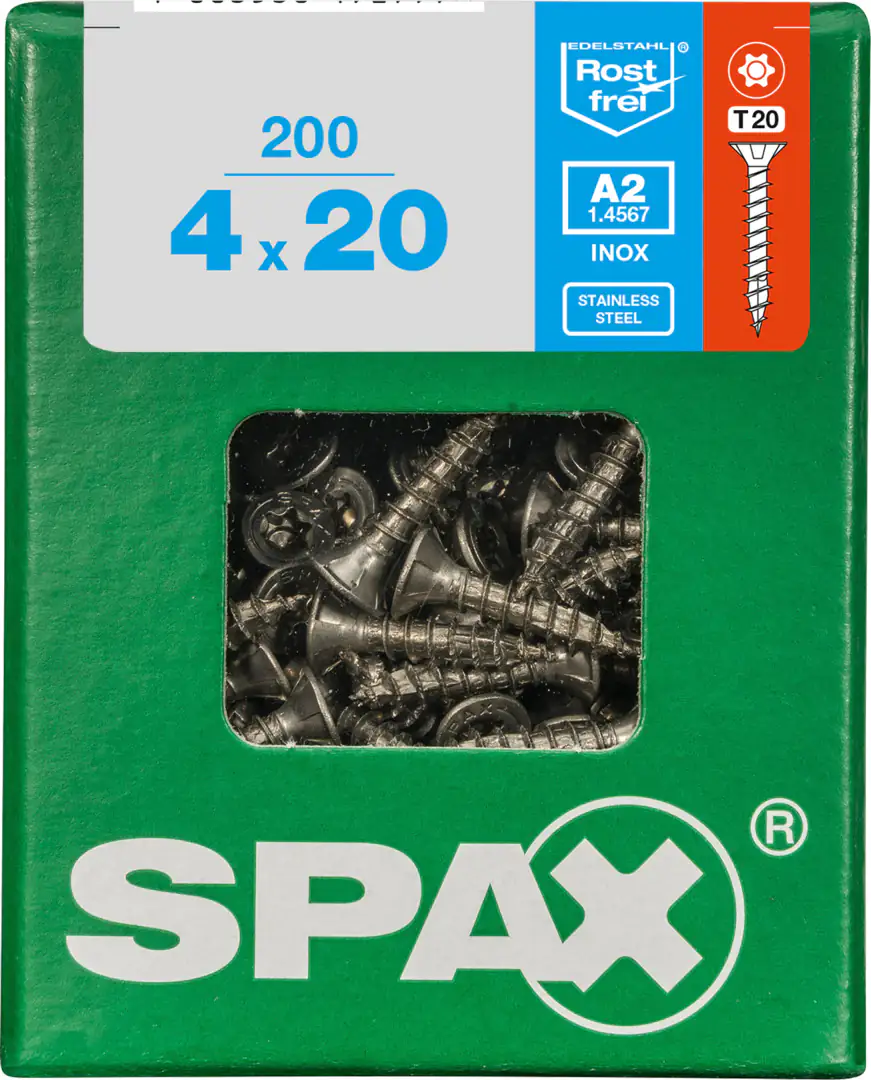 Spax Universalschrauben 4.0 x 20 mm TX 20 - 200 Stk.