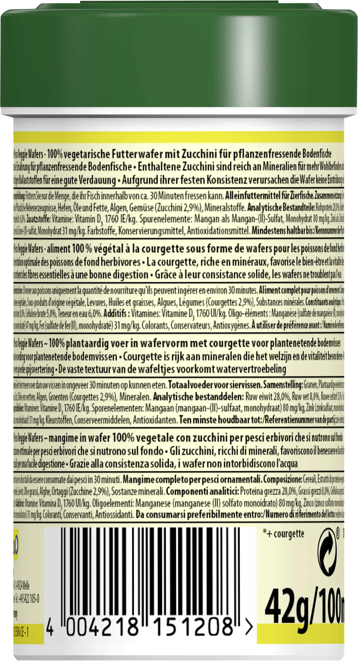 Tetra Pleco Veggie Wafers 100 ml Tetra Pleco Veggie Wafers 100 ml