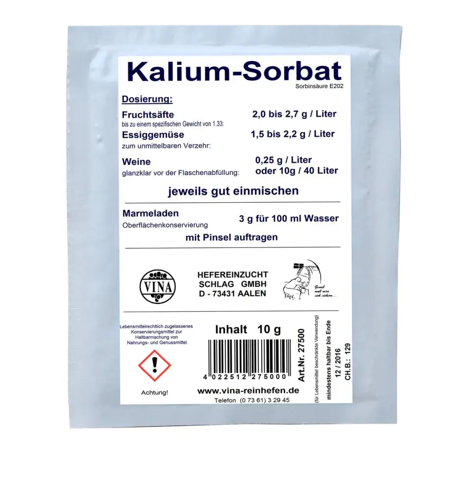 Vina Kalium-Sorbat 10 g