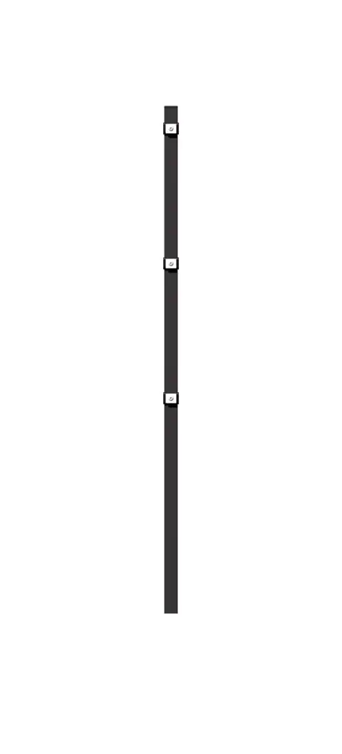 Alberts Zaunpfosten inkl. Klemmlasche 150 cm 60 x 40 mm anthrazit Alberts Zaunpfosten inkl. Klemmlasche 150 cm 60 x 40 mm anthrazit