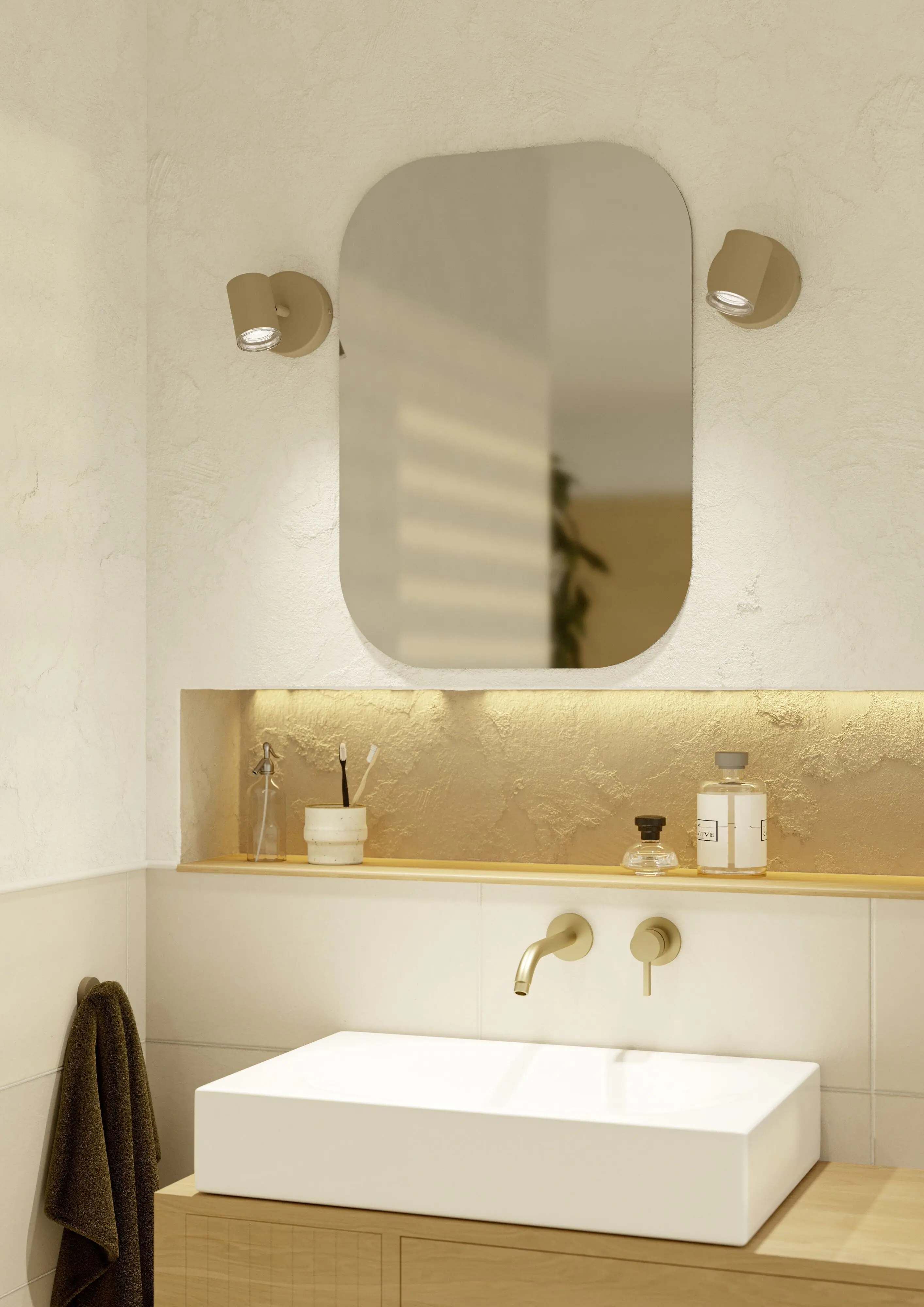 Eglo Wandspot Consuma sandfarben 1er GU10