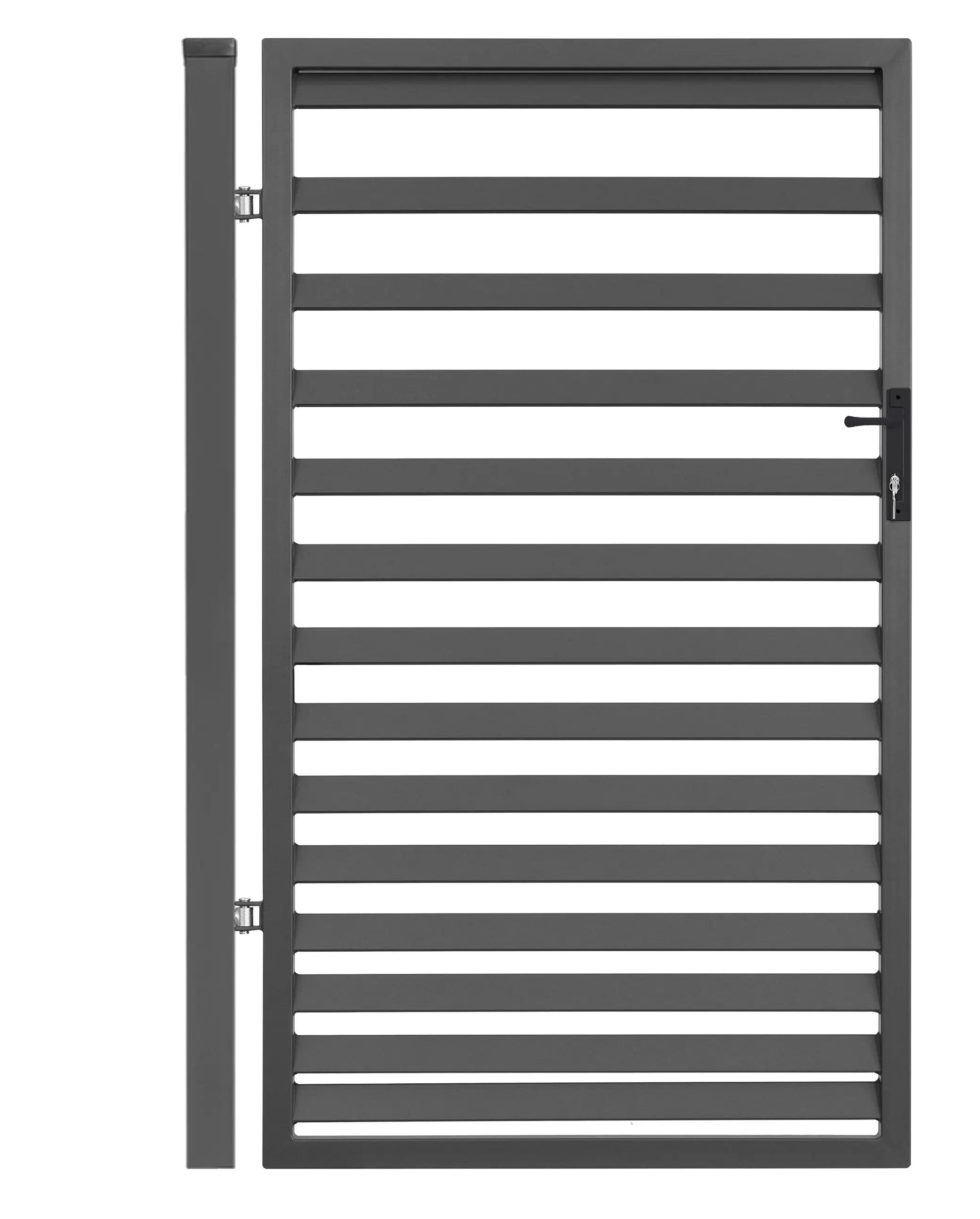 Polbram Einzeltor-Set Leni 120 DIN links inkl. Pfosten und Zubehör