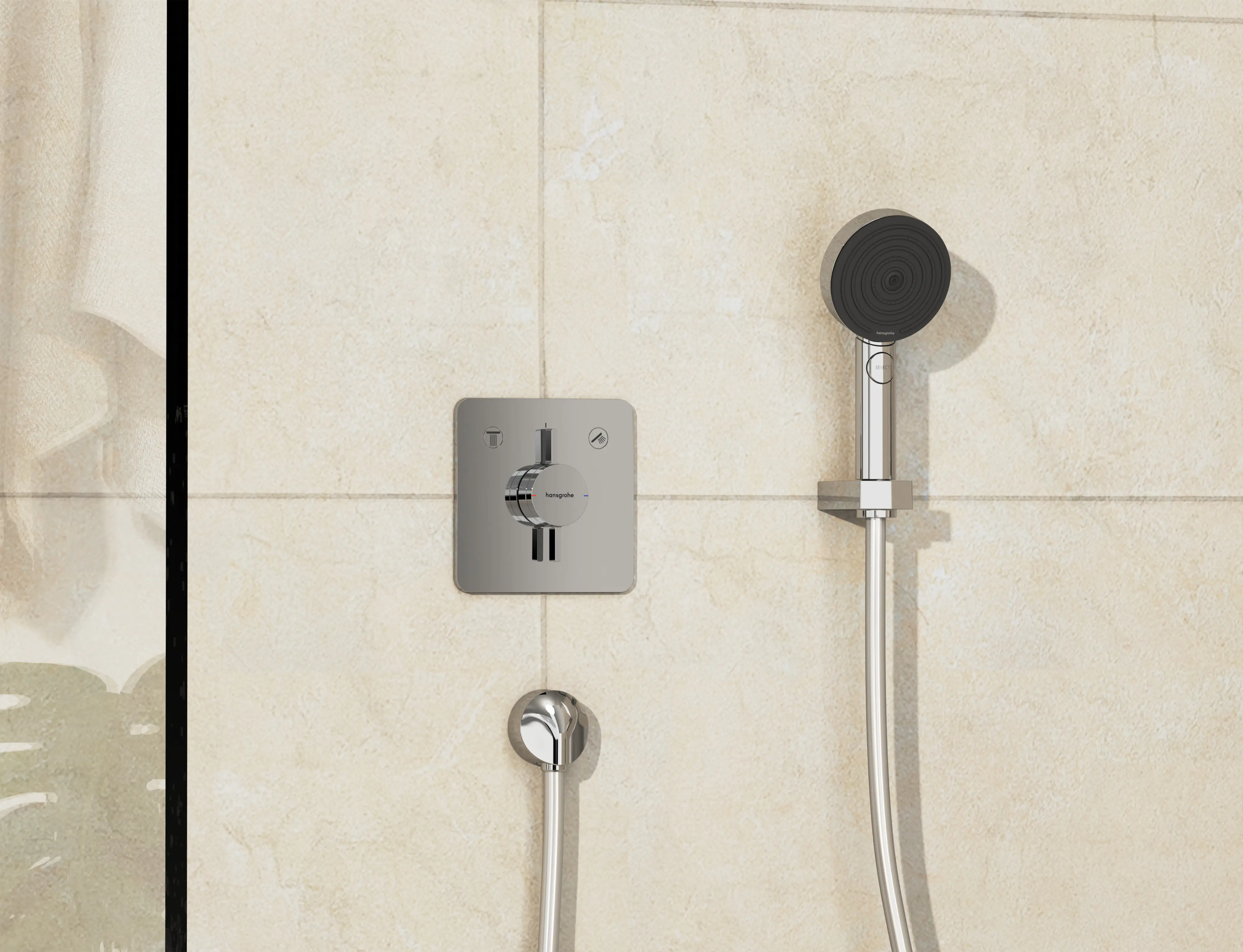 Hansgrohe Duscharmatur DuoTurn Q Unterputz für 2 Verbraucher