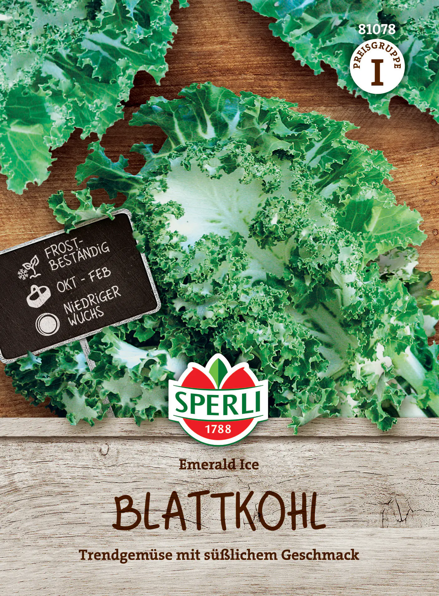 Sperli Saatgut Blattkohl Emerald Ice für ca. 20 Pflanzen