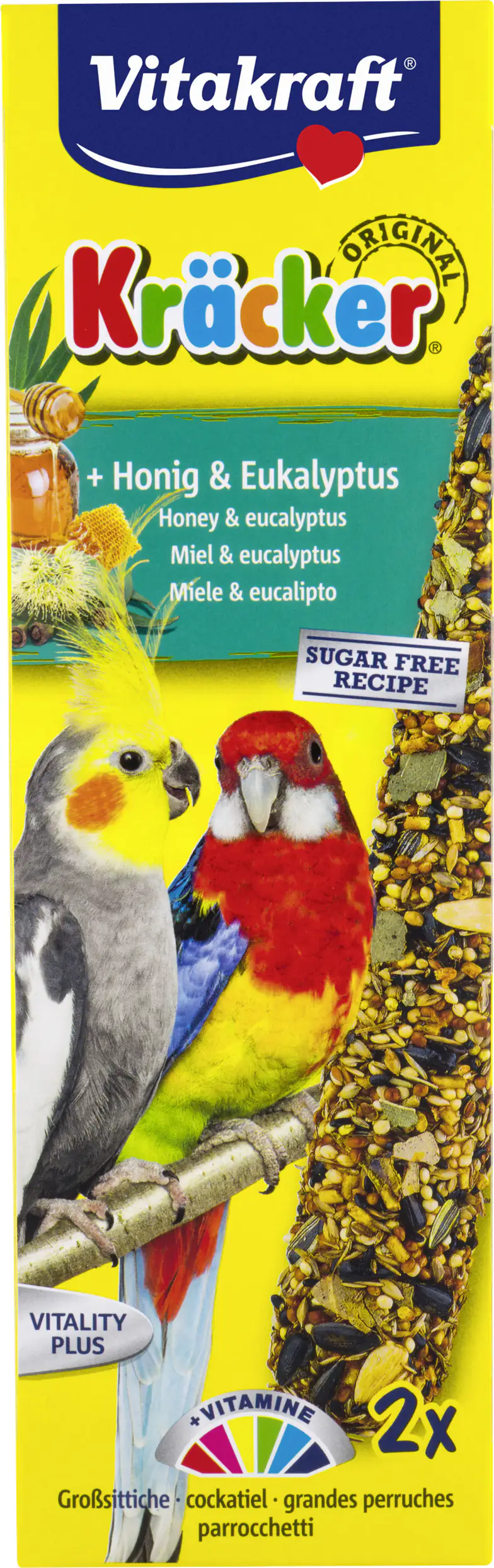 Vitakraft Kräcker® Honig & Eukalyptus 2 Stück / 180 g Vitakraft Kräcker® Honig & Eukalyptus 2 Stück / 180 g