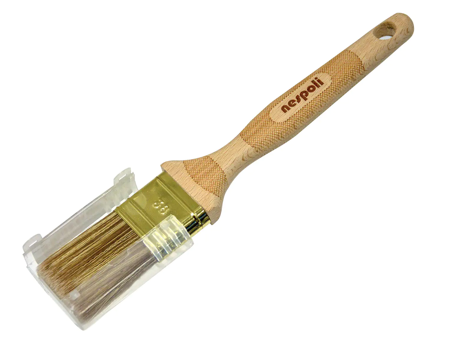 4001438151063 Nespoli FillPro Wood Flachpinsel Lasuren LaserTouch-Griff 8. Stärke, 38 mm