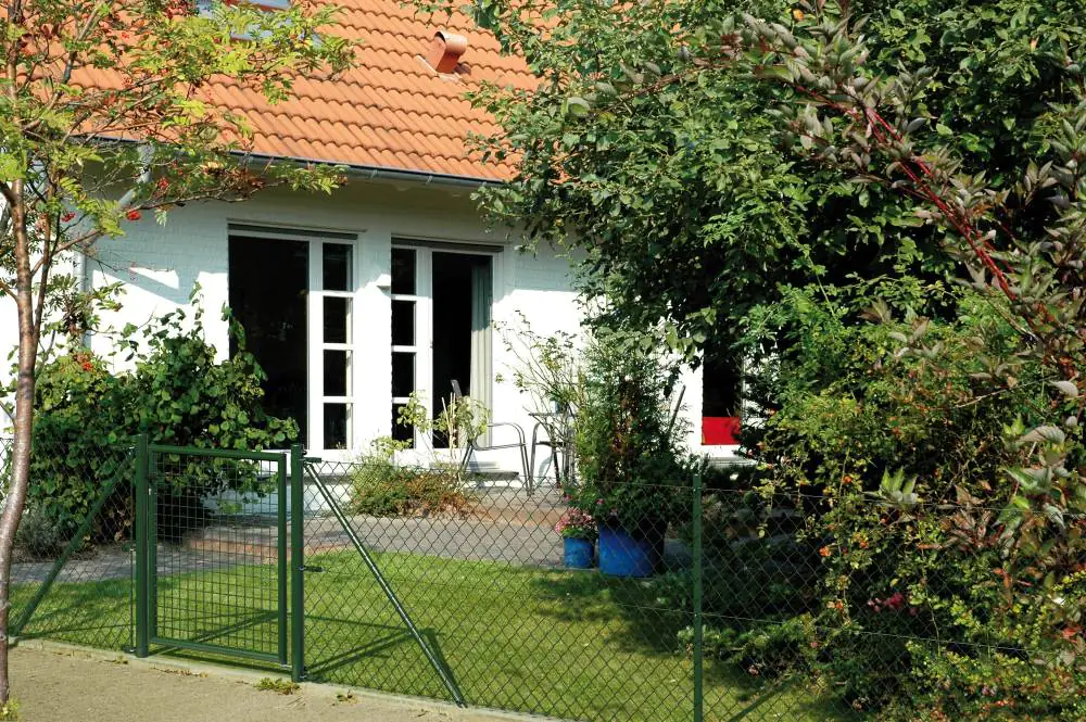 Alberts Zaunanschluss-Set einseitige Anschluss Ø 6 cm 200 cm grün zE Alberts Zaunanschluss-Set einseitige Anschluss Ø 6 cm 200 cm grün zE