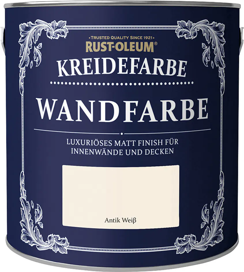 Rust-Oleum Kreidefarbe Wandfarbe 2,5 L antik weiß