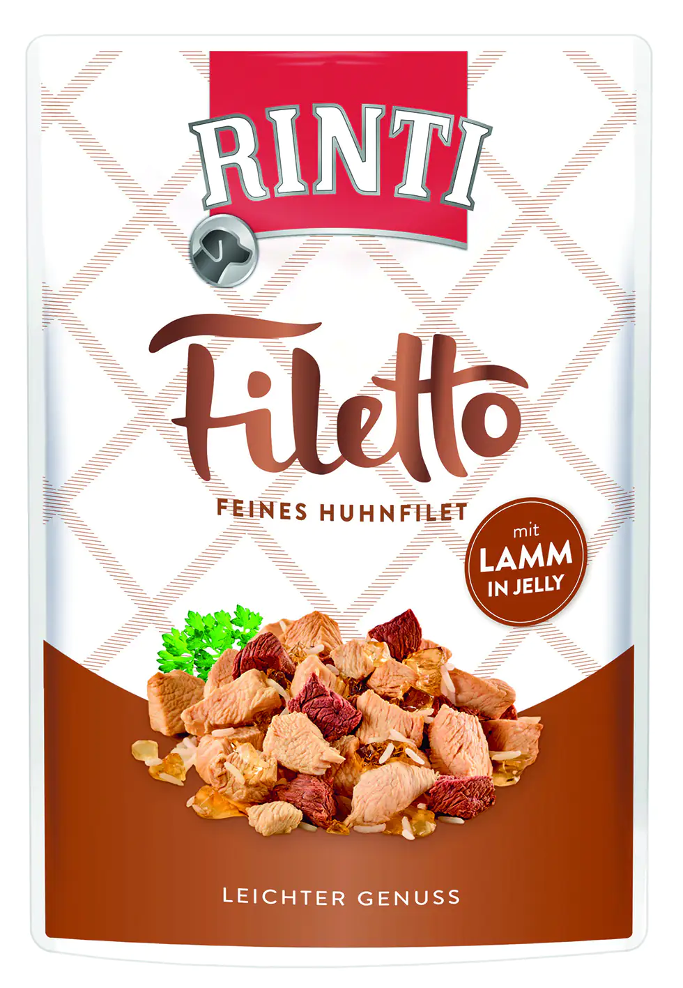 Rinti Filetto Hundenassfutter Adult 100 g Huhnfilet mit Lamm in Jelly Rinti Filetto Hundenassfutter Adult 100 g Huhnfilet mit Lamm in Jelly