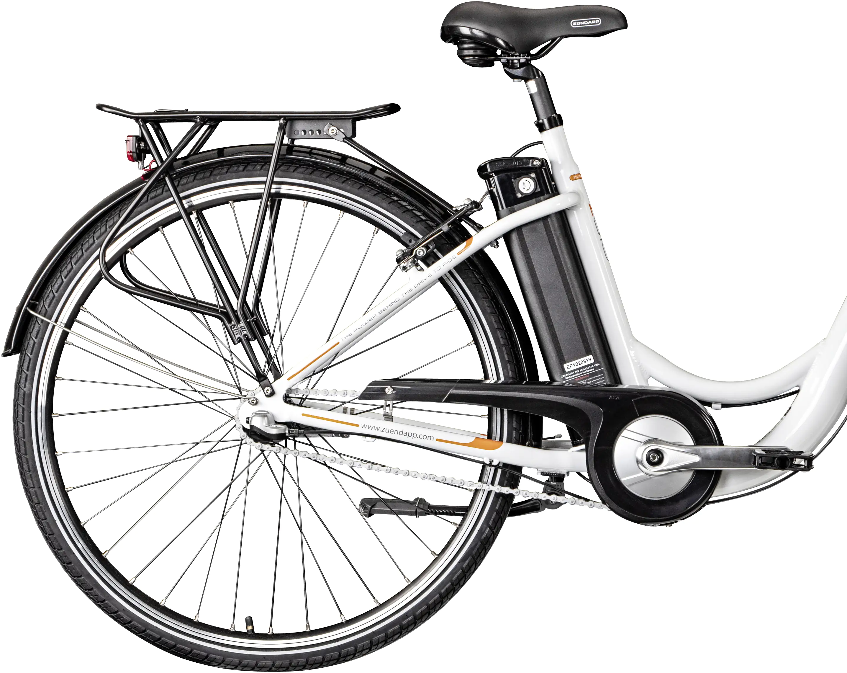 Zündapp E-Bike City Z510 28 Zoll 3-Gang 374 Wh weiß orange 