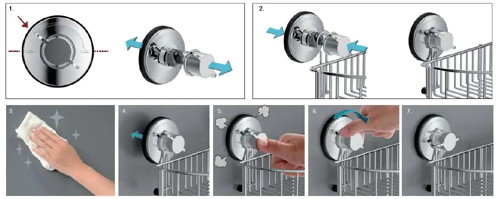 Primaster Saughalter Octopus chrom 2 Stück