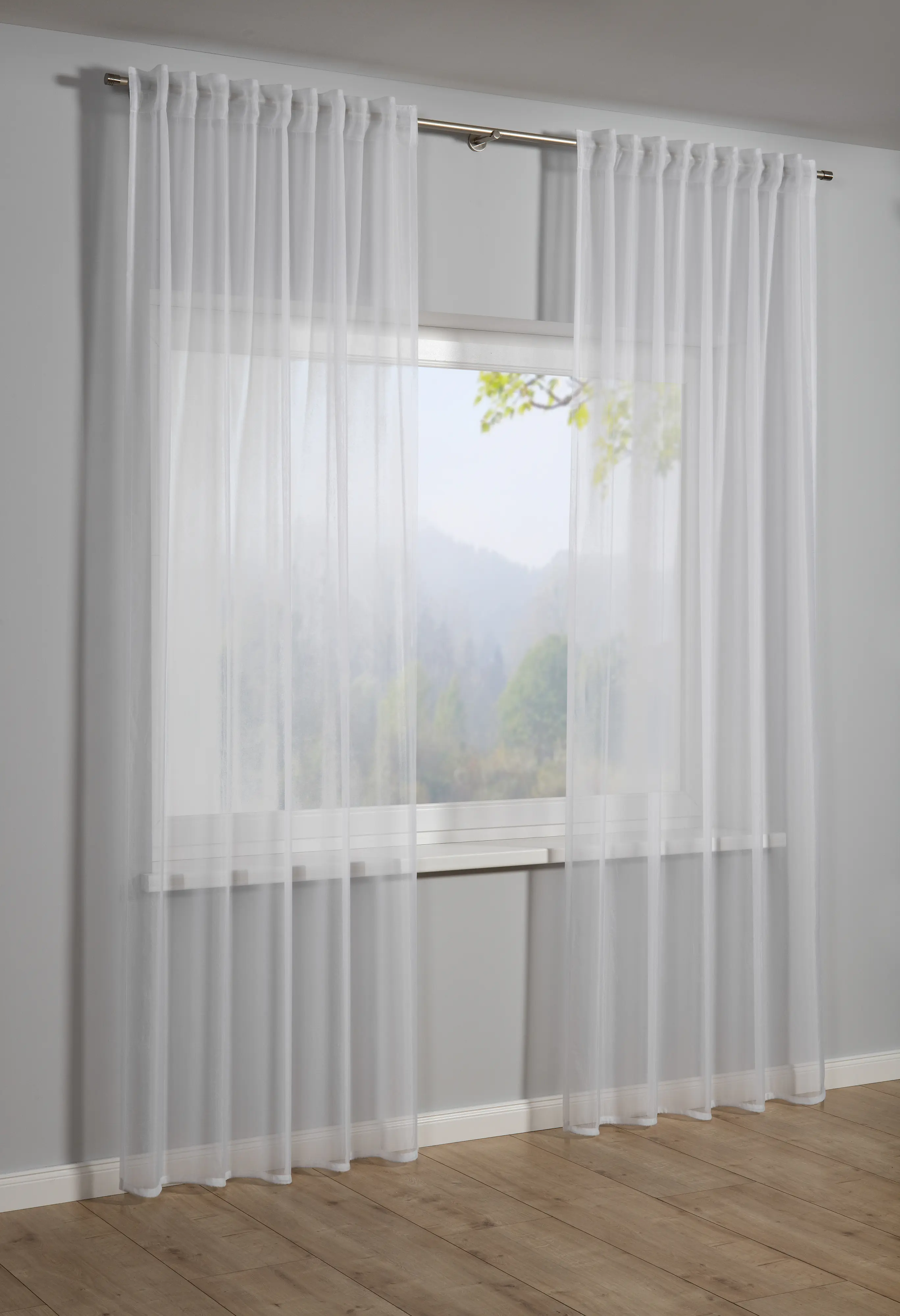 Sehlbach Fertigschal mit Multiband 135 x 245 cm weiß 