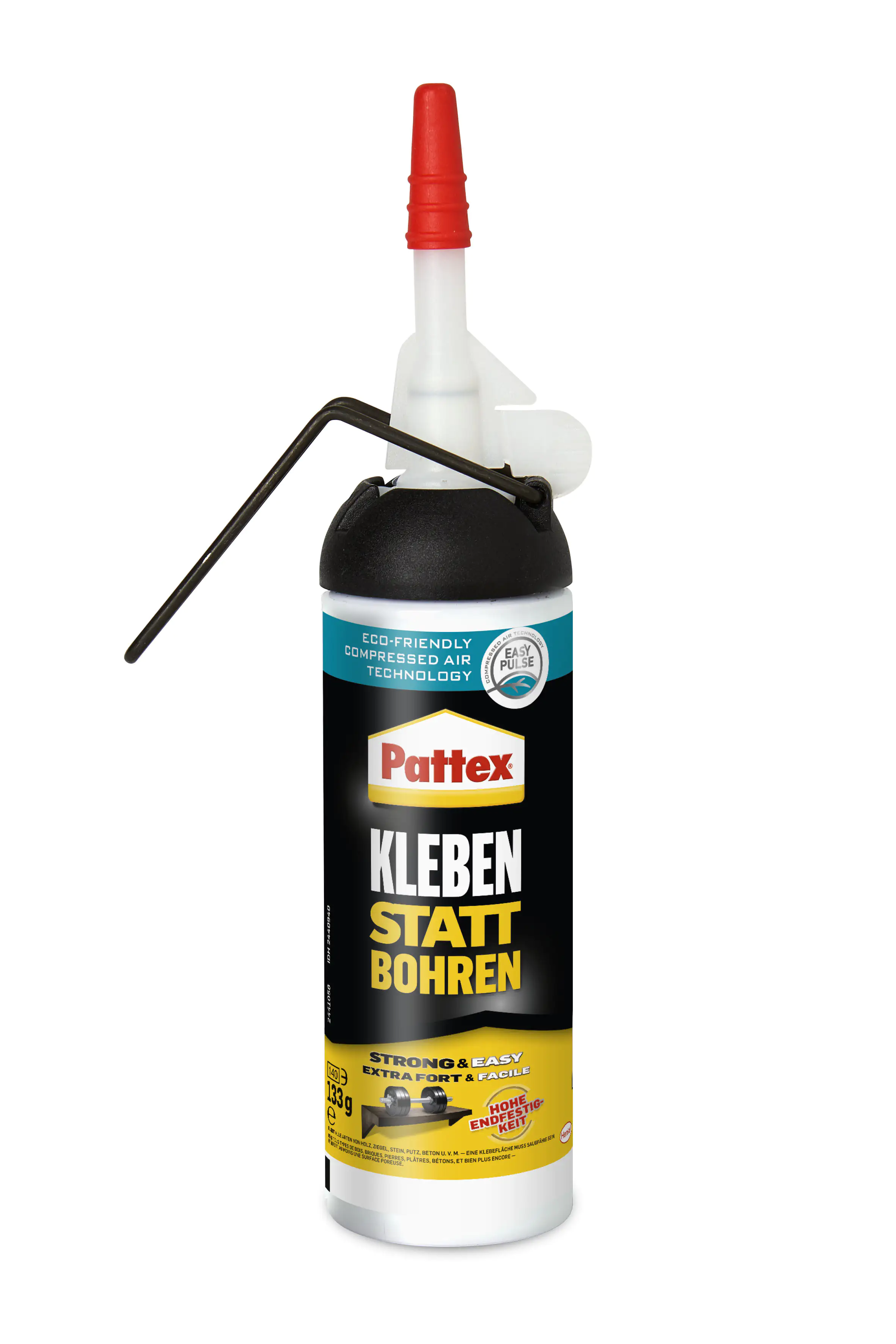 Pattex Kleben statt Bohren Montagekleber 133 g Spender, weiß Pattex Kleben statt Bohren Montagekleber 133 g Spender, weiß