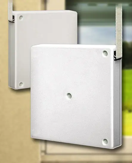 Schellenberg Aufschraubwickler Mini weiß, inkl. 5 m Gurt