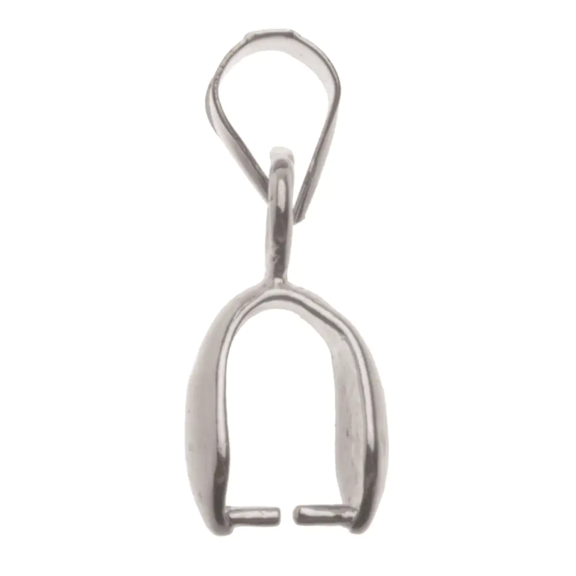 Glorex Schlaufenanhänger 1 Stück, silberfarben