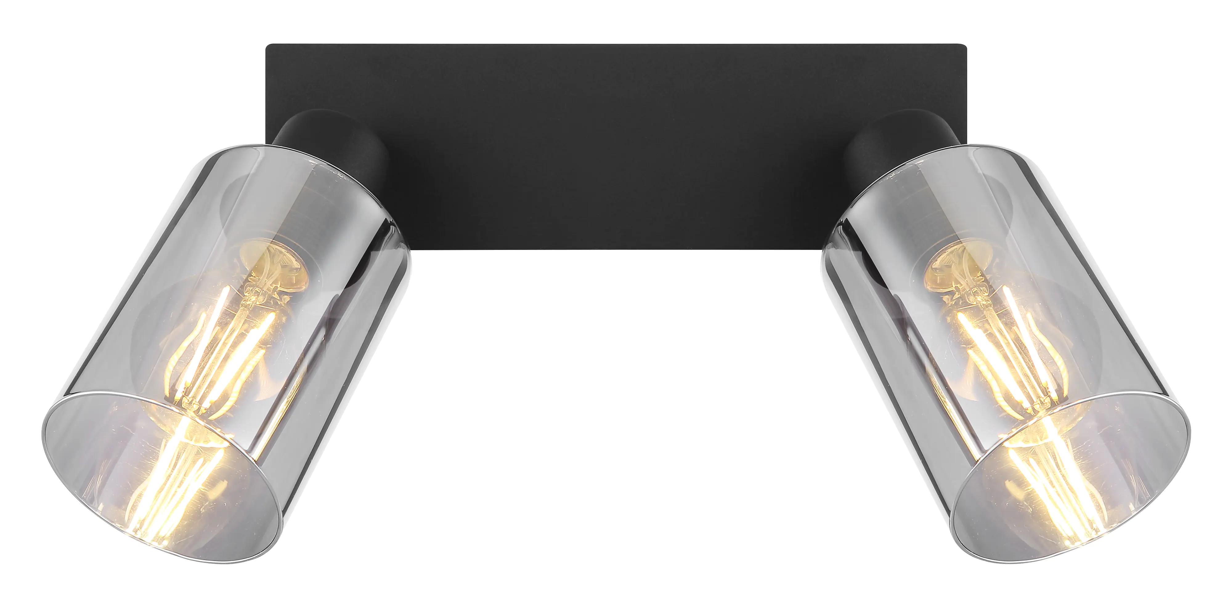 Globo 2er Spot Hadera schwarz 27 x 9 cm 2 x E 27, max. 15 W, dimmbar