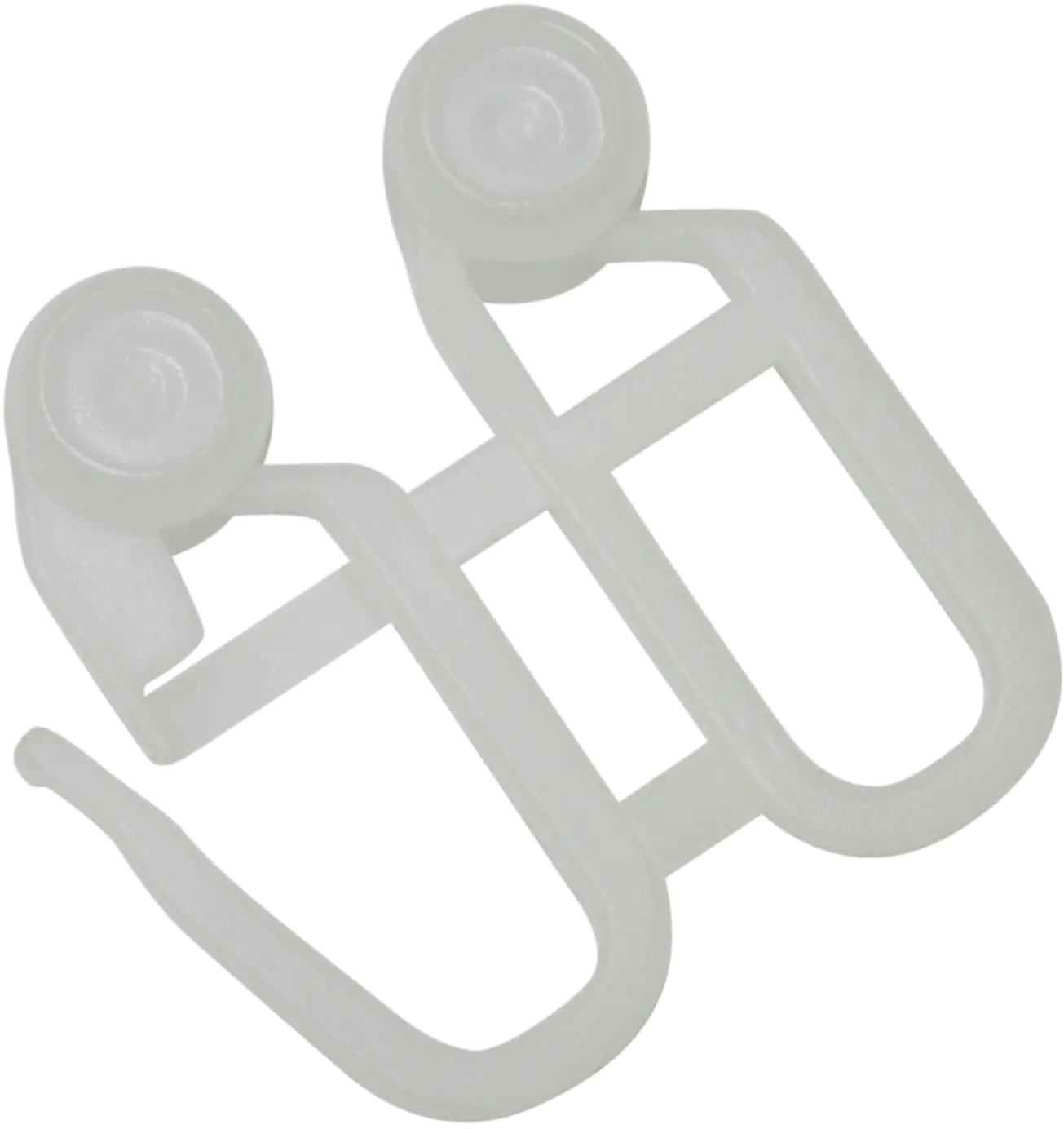 Gardinia Schleuderstabrollringe weiß, 6-er Pack