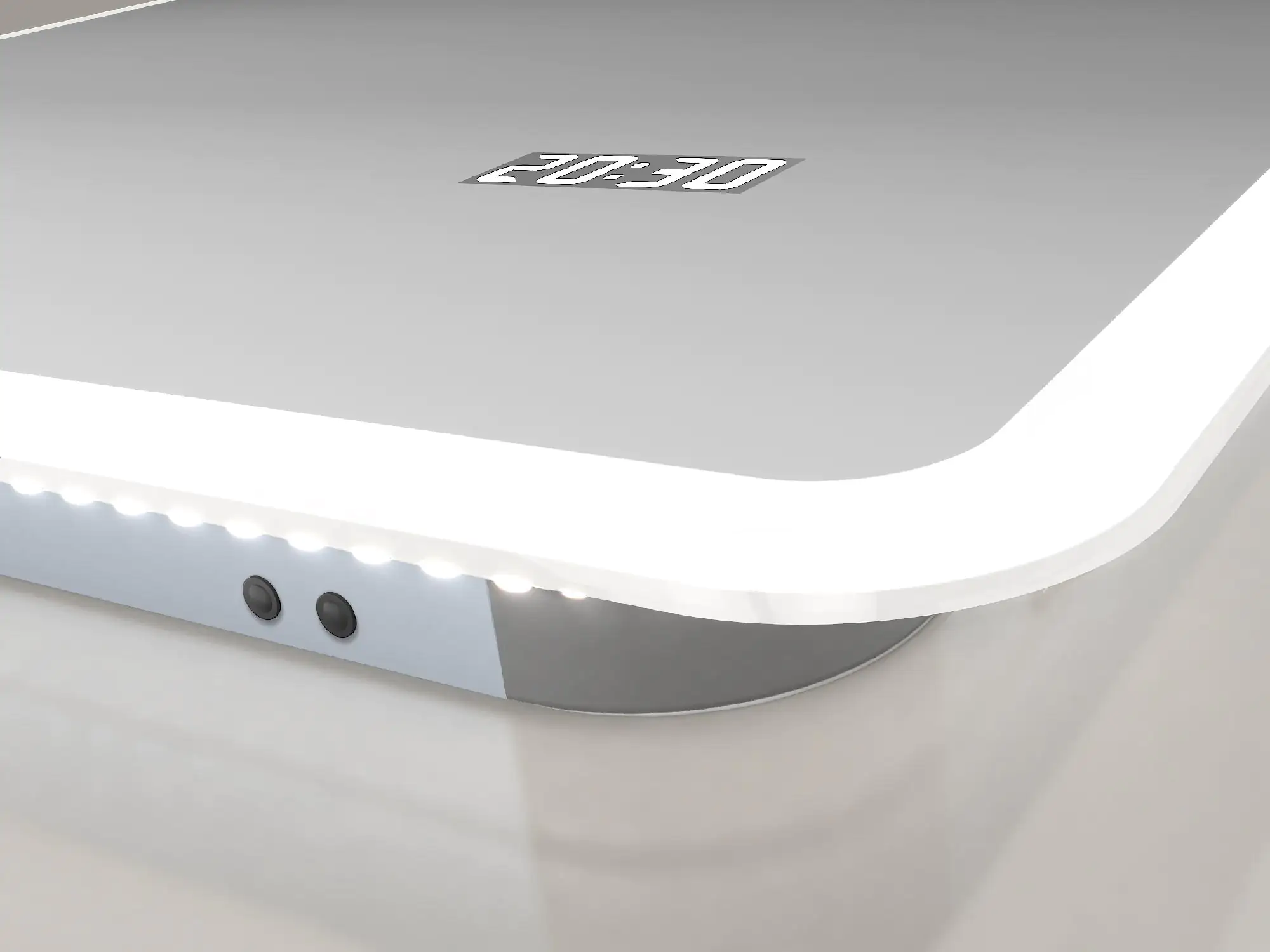 DSK LED Lichtspiegel Silver Sintra 80x70 cm