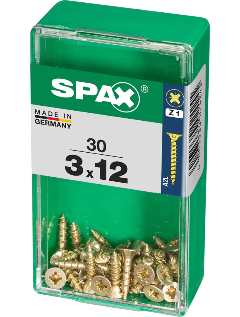 Spax Universalschrauben 3.0 x 12 mm PZ 1 - 30 Stk.