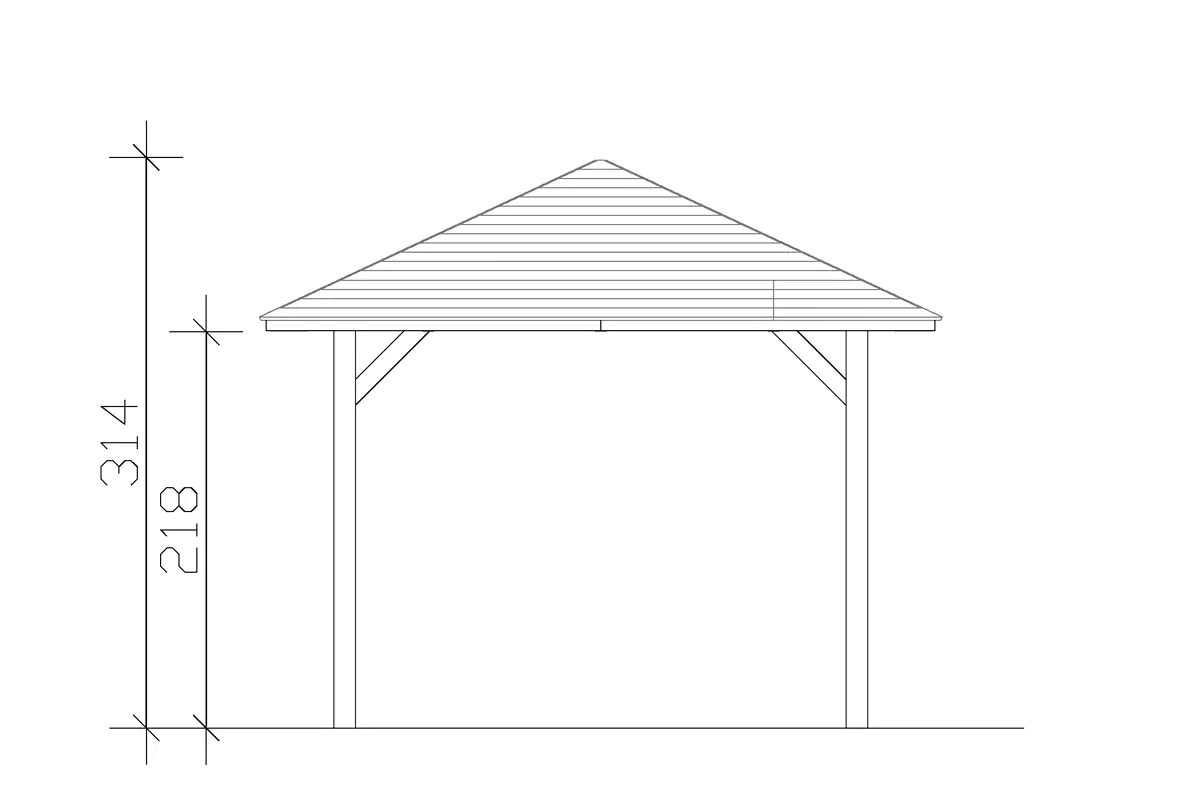 4018211006663_2111469 SKAN HOLZ Pavillon Cannes 1 Leimholz, lasiert in Eiche hell
