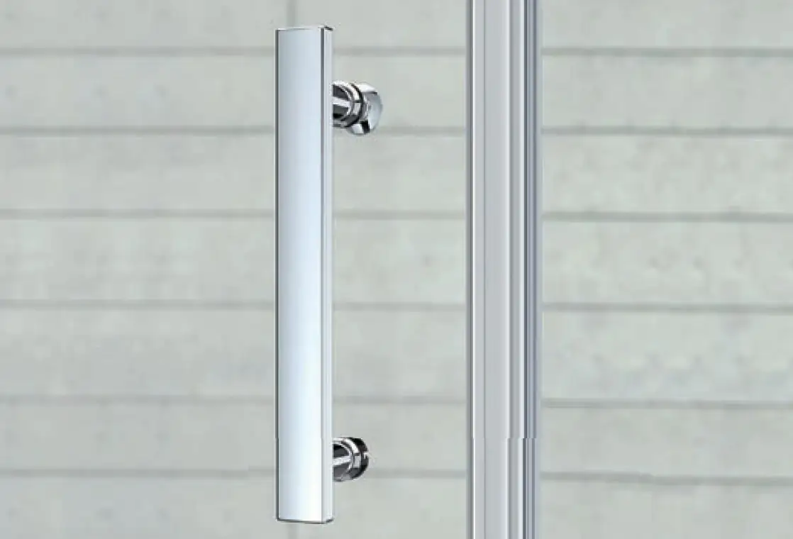 Primaster Pivot-Duschtür mit Seitenwand Easy-6 90 x 90 cm Klarglas