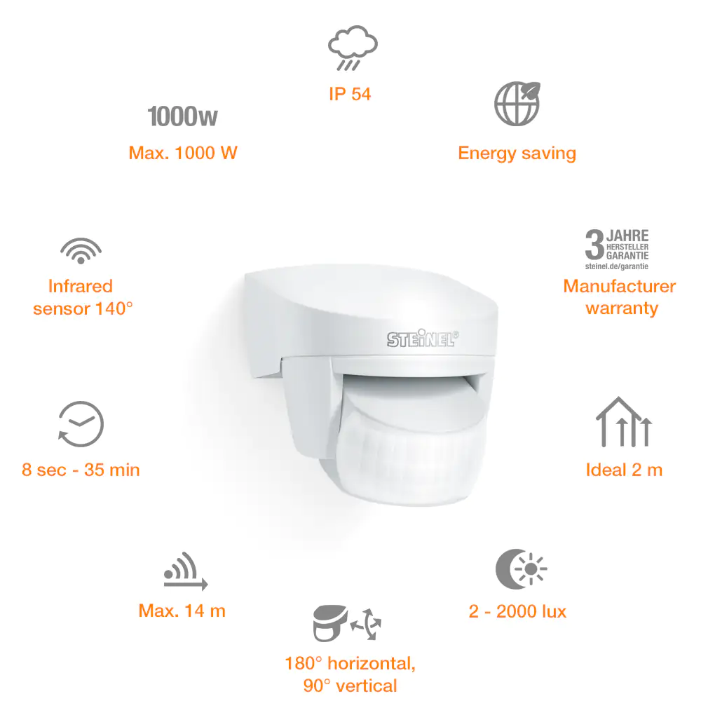 Steinel Infrarot Sensor IS 140-2 weiß