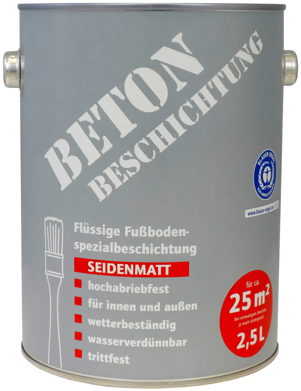 Betonbeschichtung 2,5 L silbergrau seidenmatt