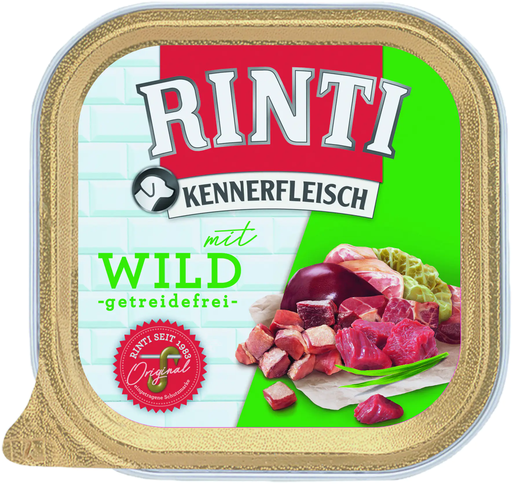 Rinti Kennerfleisch Hundenassfutter Adult 300 g Wild