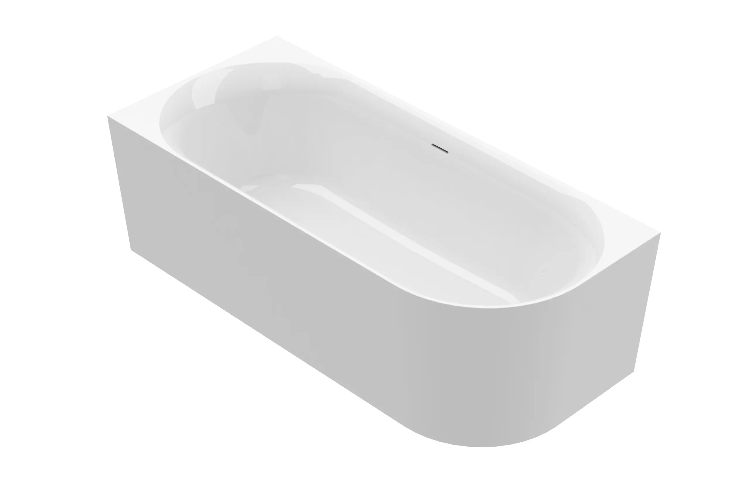 Ottofond Badewanne Mince Corner rechts 170 x 75 cm weiß