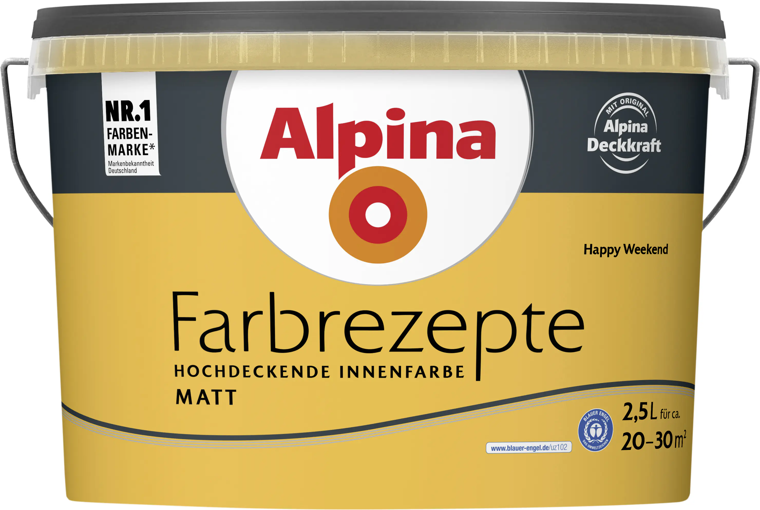 Alpina Farbrezepte Wandfarbe Happy Weekend matt 2,5 L