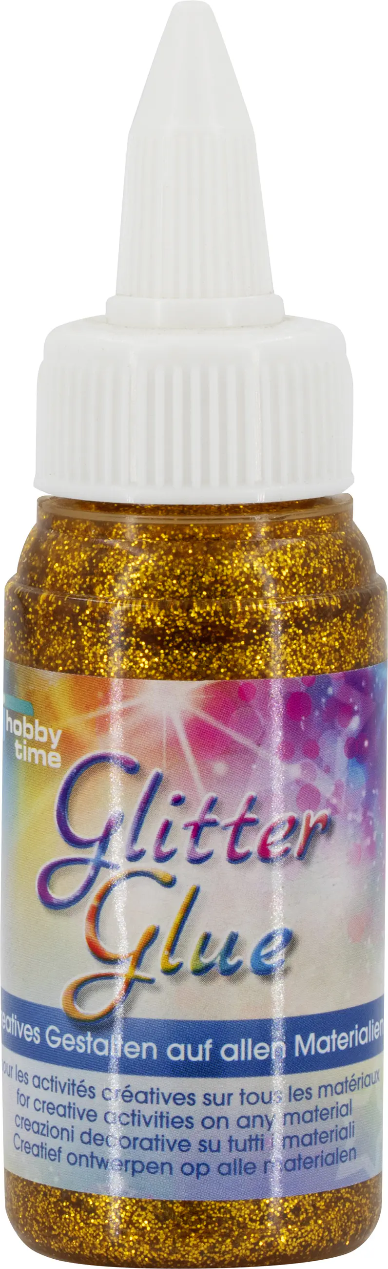 Glorex Glitterglue Flasche gold 60 ml