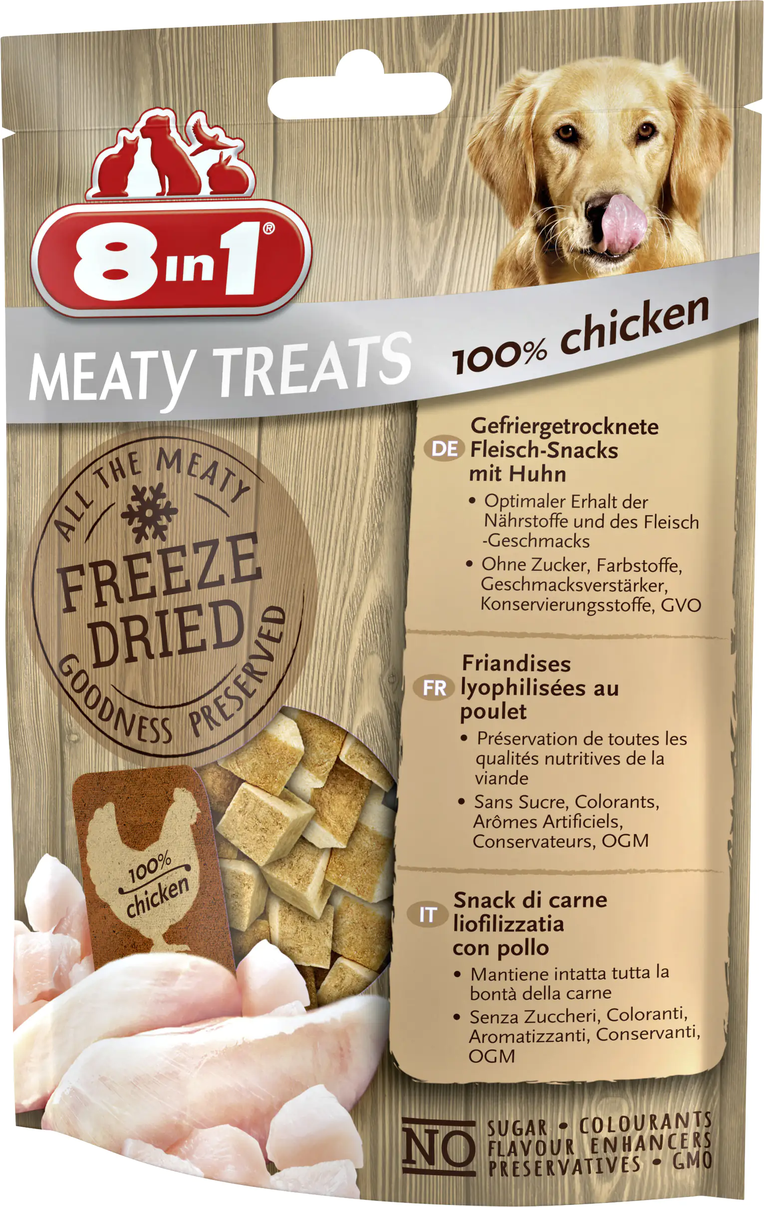 8in1 Meaty Treats mit 100% Huhn 50 g