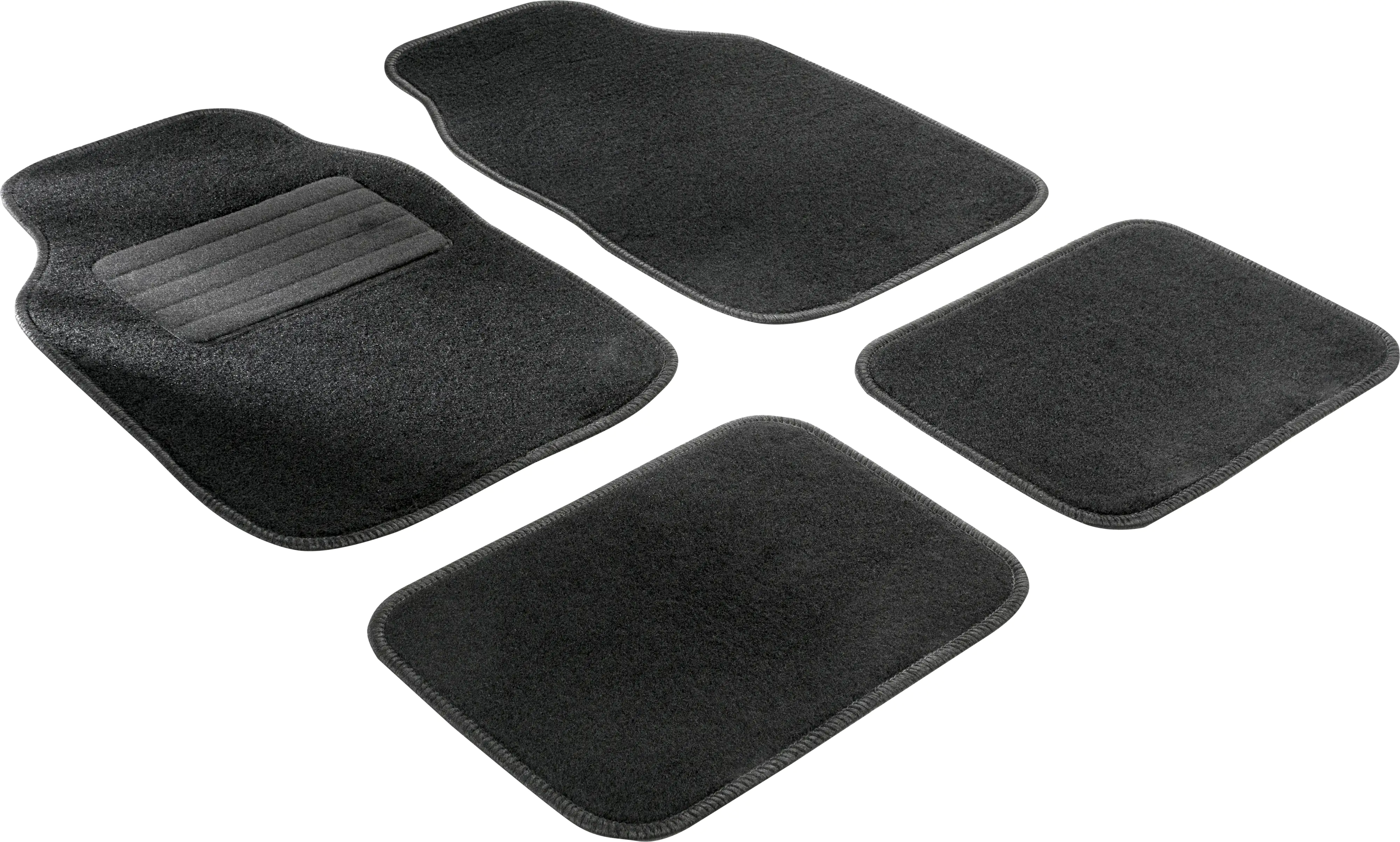 9001778147059 Walser Universal Fußmatten Velours Komplett-Set schwarz