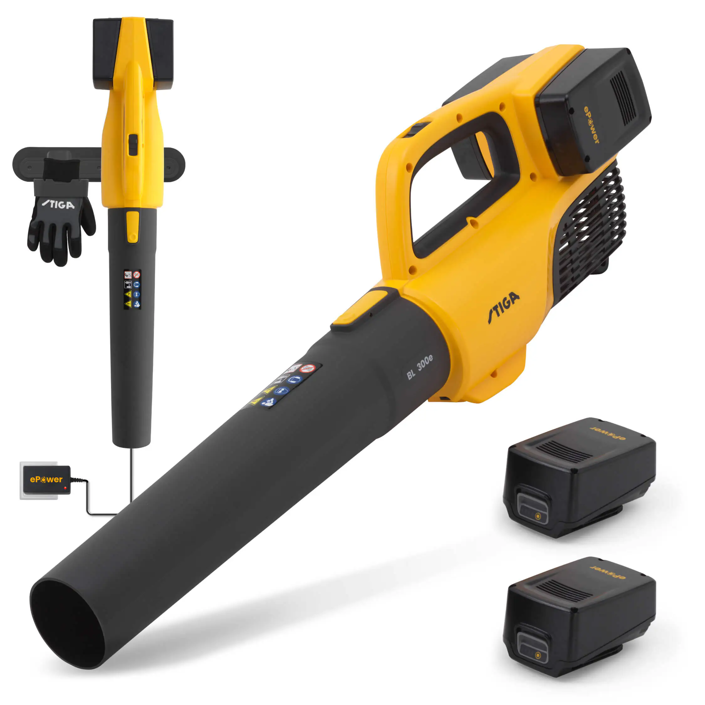 Stiga Akku-Laubbläser BL 300e Set inkl. Akkus und Ladegerät